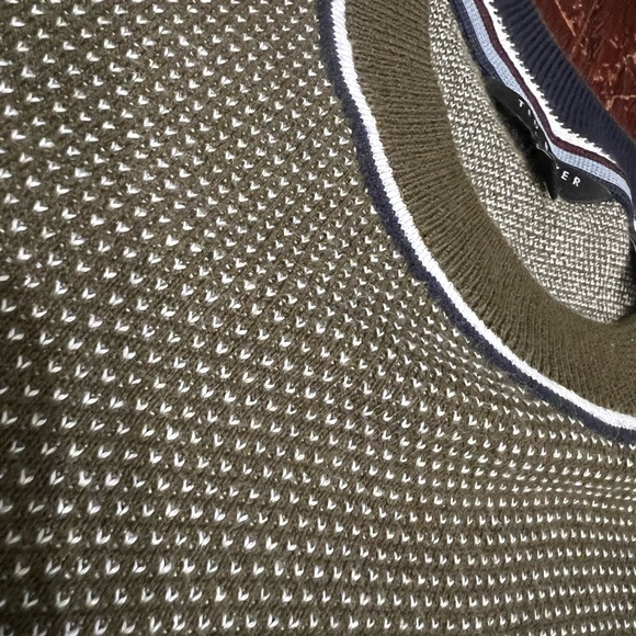 Ted Baker Olive Green printed sweater - Picture 7 of 10